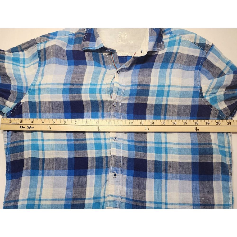 BUGATCHI LINEN LONG SLEEVE BUTTON DOWN SIZE‎ L - Picture 7 of 12